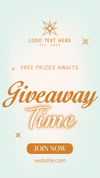 Elegant Giveaway TikTok Video Design