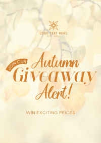 Autumn Giveaway Alert Flyer Design