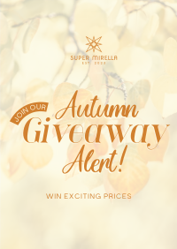 Autumn Giveaway Alert Flyer Image Preview