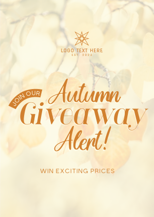 Autumn Giveaway Alert Flyer Image Preview