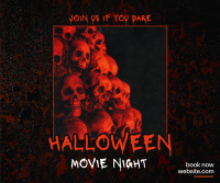 Halloween Movie Night Facebook post Image Preview