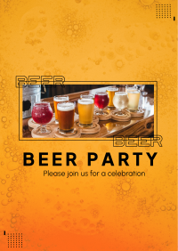 Beer Party Poster Design
