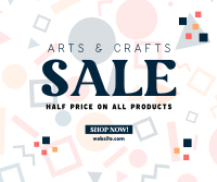 Art Supply Clearance Facebook Post Design