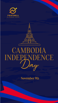 Rise Cambodian Flag Facebook Story Design