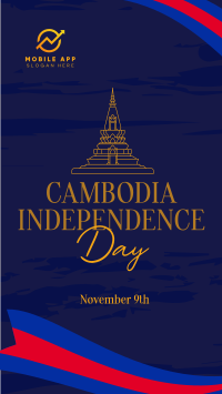 Rise Cambodian Flag Facebook story Image Preview