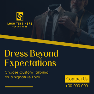 Custom Tailoring Instagram post Image Preview