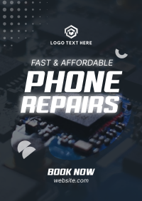 Fastest Phone Repair Poster Design