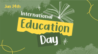 Education Day Awareness Facebook Event Cover Design
