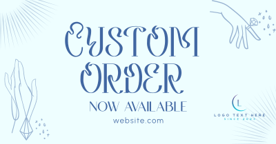 Order Custom Jewelry Facebook ad Image Preview