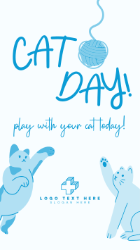 Cat Playtime Facebook Story Design