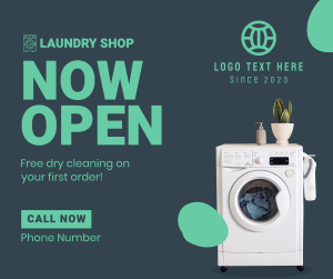 Laundry Shop Opening Facebook post Image Preview