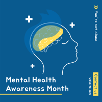 Mental Health Month Instagram post | BrandCrowd Instagram post Maker