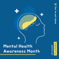 Mental Health Month Instagram Post Design