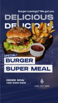 Special Burger Meal Instagram Reel Design