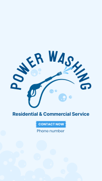 Pressure Washer Services Facebook Story Design