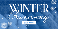 Winter Snowfall Giveaway Twitter post Image Preview