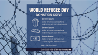 World Refugee Day Donation Drive Facebook event cover Image Preview