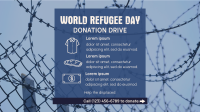 World Refugee Day Donation Drive Facebook Event Cover Design