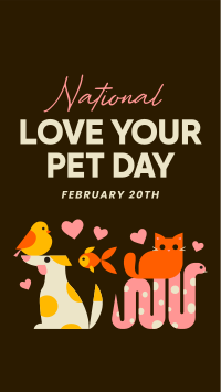 National Love Your Pet Day Instagram Reel Design