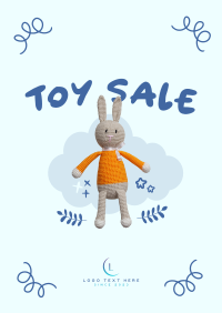 Stuffed Toy Sale Poster Design