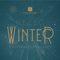 Cozy Winter Greeting Instagram post Image Preview