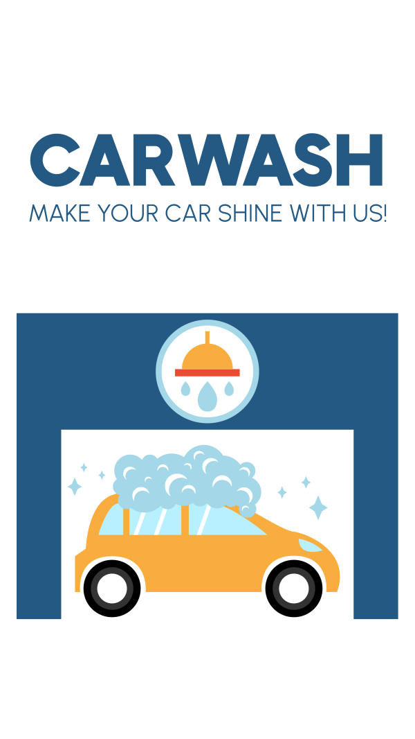 Carwash Service Instagram Story Design Image Preview