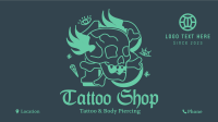 Traditional Skull Tattoo Facebook Event Cover Design