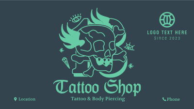 Traditional Skull Tattoo Facebook event cover Image Preview