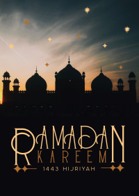 Unique Minimalist Ramadan Poster Design