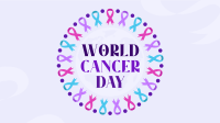 Cancer Day Ribbon Facebook Event Cover Design