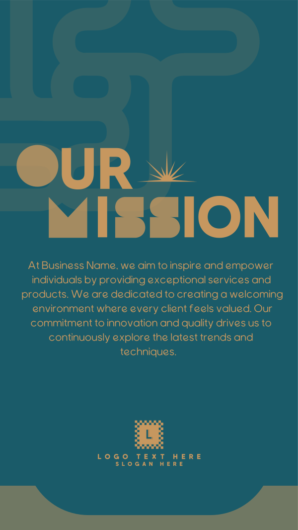 Our Mission Statement Instagram Story Design