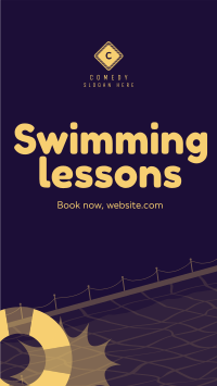 Swimming Lessons Instagram Story Design