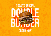 Double Burger Postcard Preview