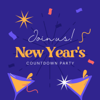 New Year Countdown Instagram post Image Preview