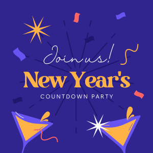 New Year Countdown Instagram post Image Preview