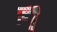 Friday Karaoke Night Facebook Event Cover Design