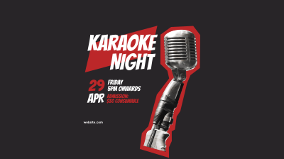Friday Karaoke Night Facebook event cover Image Preview