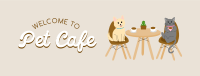 Pet Cafe Opening Facebook cover Image Preview