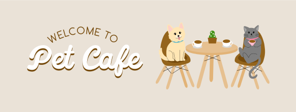 Pet Cafe Opening Facebook Cover Design Image Preview