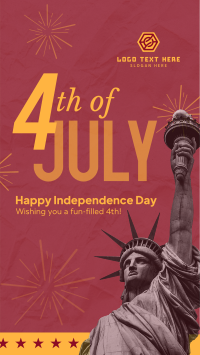 Fourth of July Greeting Instagram Reel Design