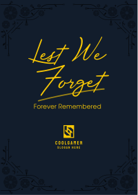 Forever Remembered Flyer Image Preview