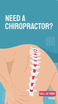 Book Chiropractor Services Facebook story Image Preview