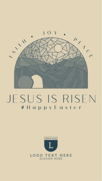 He Has Risen TikTok Video Design