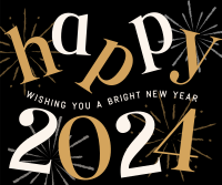 Bright New Year Facebook post Image Preview