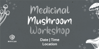 Monoline Mushroom Workshop Twitter post Image Preview