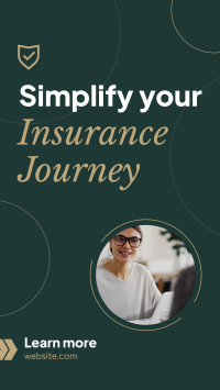 Minimalist Insurance Journey Facebook Story Design