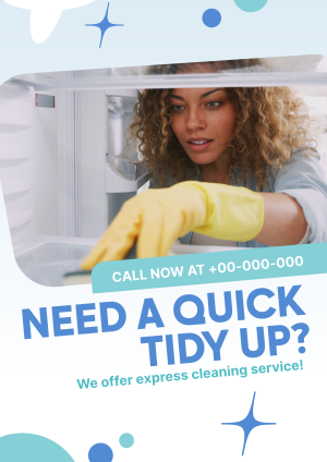 Quick Cleaning Service Flyer Image Preview