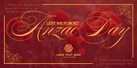 Elegant Anzac Day Twitter post Image Preview