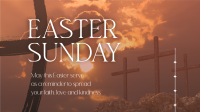 Easter Holy Cross Reminder Animation Image Preview