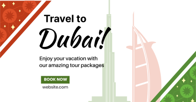Dubai Travel Booking Facebook ad Image Preview